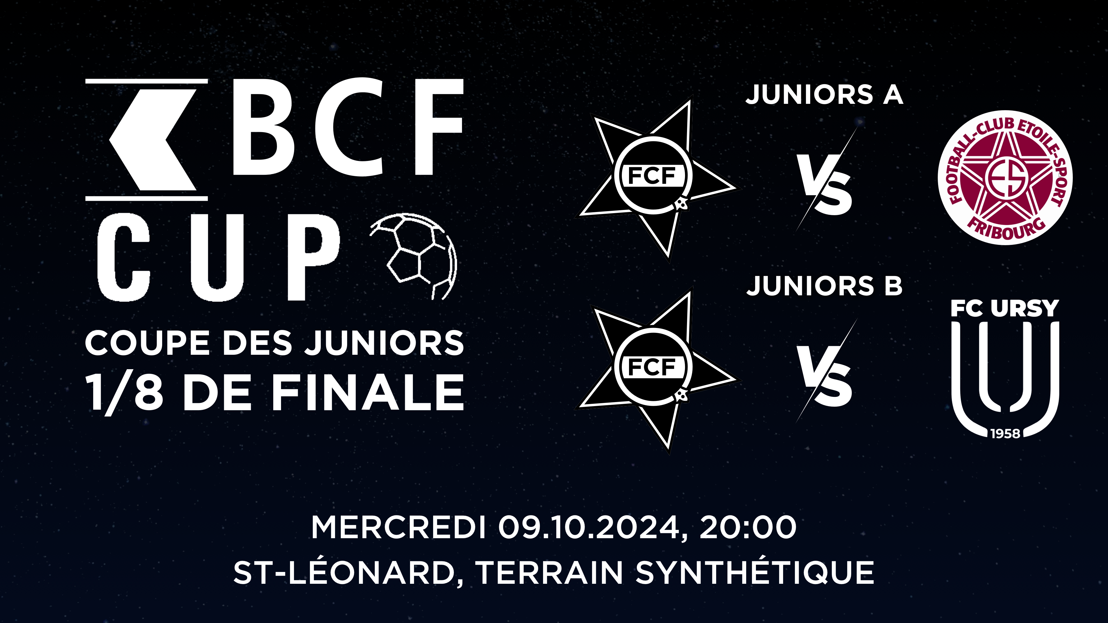 Double rendez-vous en coupe pour nos juniors !